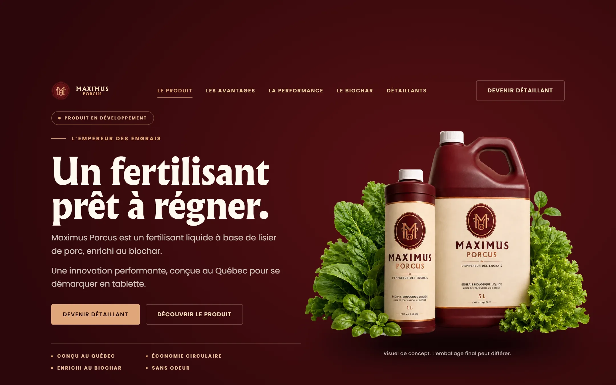 Page d’accueil du site de Maximus Porcus
